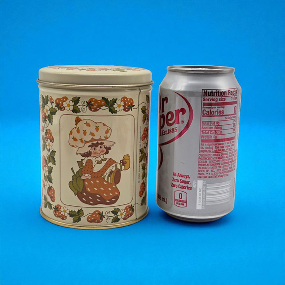 Vintage Strawberry Shortcake & Cat Custard Cookie Tin - 1981 American Greetings - Picture 3 of 13